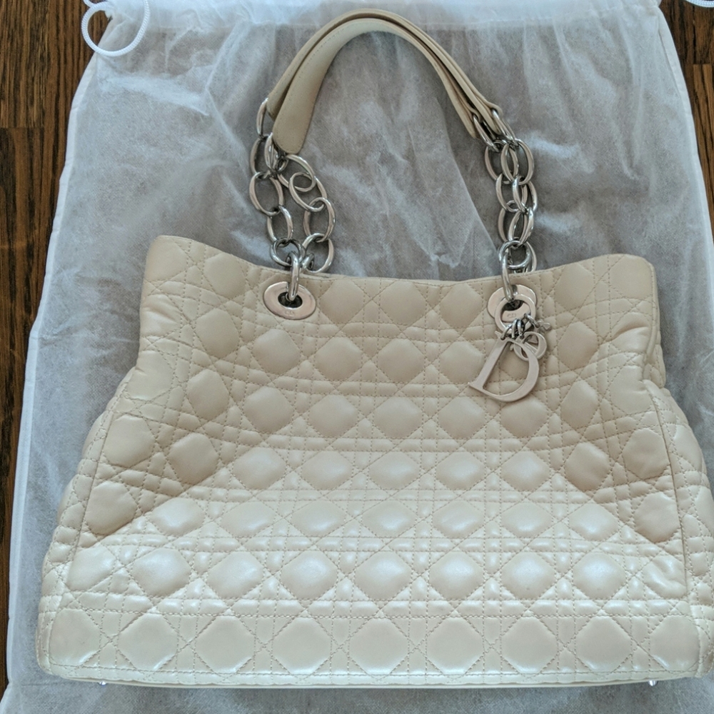 Dior cannage quilted shopper